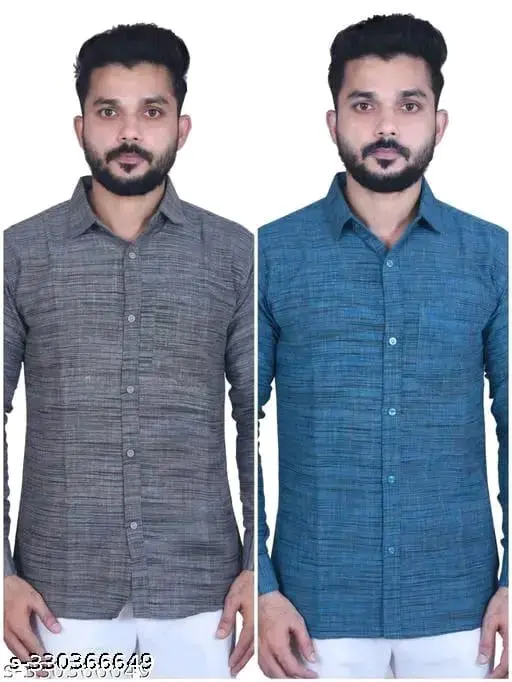 Khadi cotton Combo shirts for men