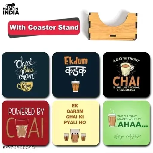 Freshhon Designer Tea & Coffee wooden Crafting Coaster