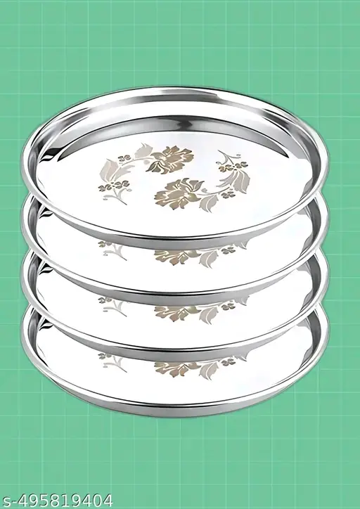 Freshhon Stainless steel Designer plate set of 4
