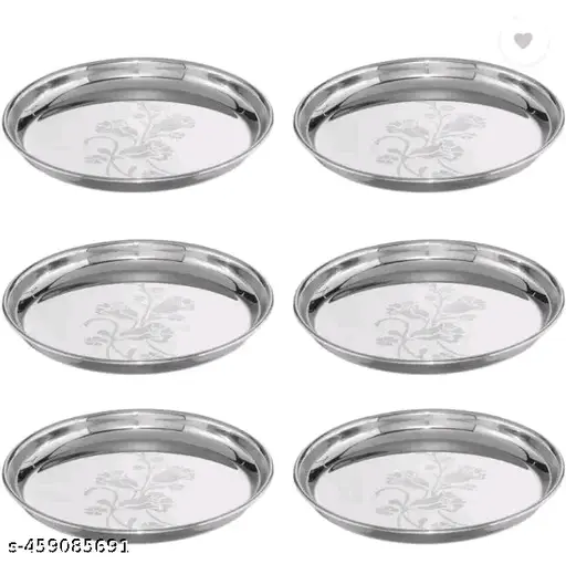 Freshhon Stainless steel Designer plate set of 6