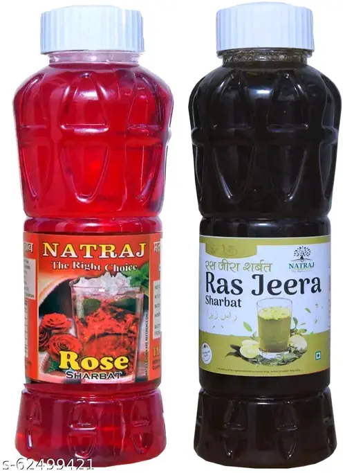 FRESHHON SUMMER 🌞 Special Nataraj Natural Fruits Rose & jaljeera Syrup