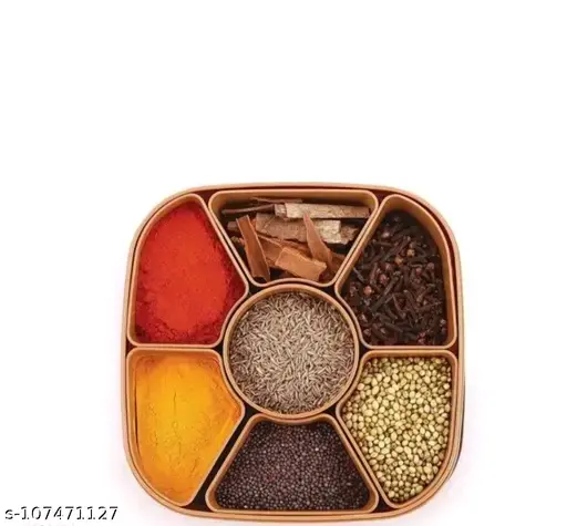 7 sections in 1 masala box container