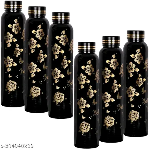 1000 ml Designer BPA free fridge water bottles (set of 6)