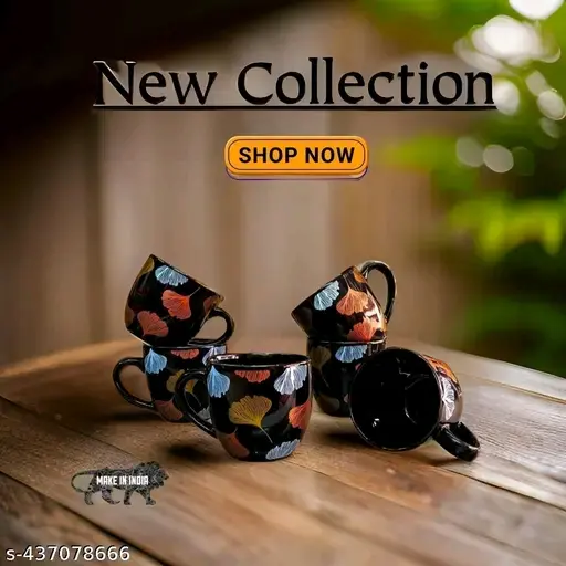 Freshhon Designer Ceramic chai /coffee cupset