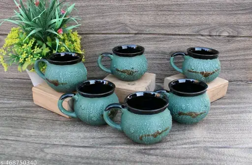 Freshhon Designer 6pc Ceramic Cup set
