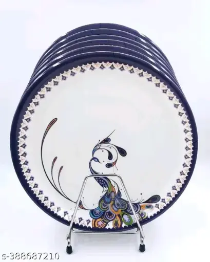 Freshhon Holi & Eid special Premium Quality 11" Dinner Set pack of 6