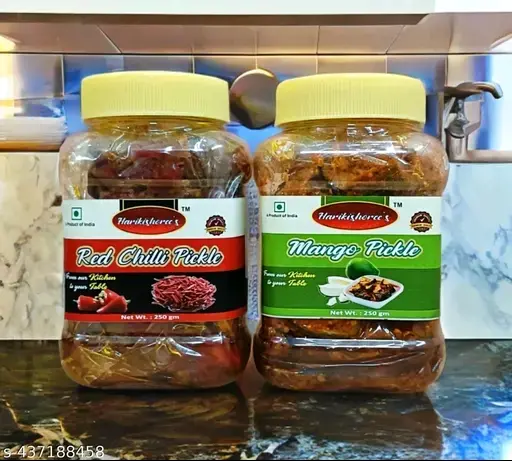 Freshhon Special Combo pack ( Red chilli+Mango pickle) 250 gm each