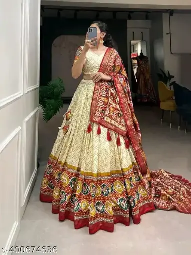 Bollywood Designer print woman's Lehnga Choli