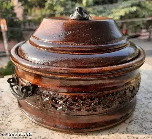 Freshhon Designer wooden Crafting 1500Ml Casserole 🥘