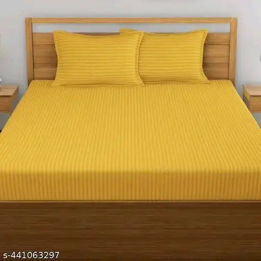 Hotels Special Striped cotton bedsheet (King Size)