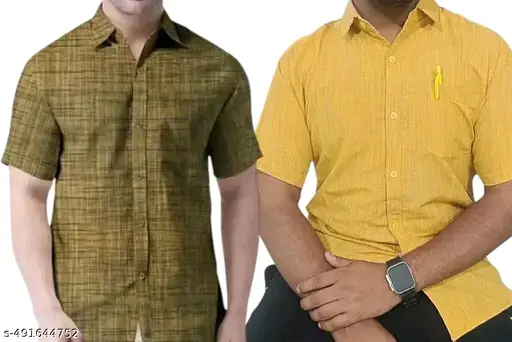 Freshhon 🌞 Summer Special Combo Khadi Cotton Shirts