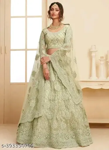 New chain work lehnga