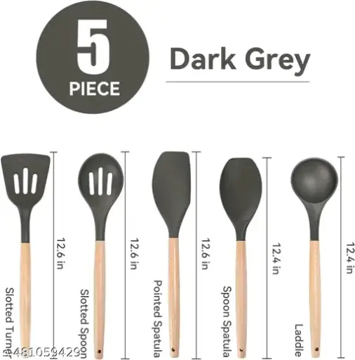 Freshhon Special Food grade Silicone Spatulas Set of 5