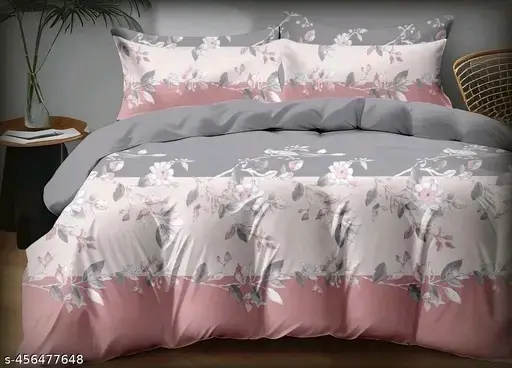 Freshhon Festive Special Fancy Cotton Double bed sheet With 2 pillows Cover