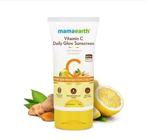 Mamaearth Vitamin C Daily glow Sunscreen with Vitamin C & Turmeric