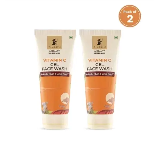 pilgrim Vitamin C Gel Facewash Pack of 2 (200 ml)