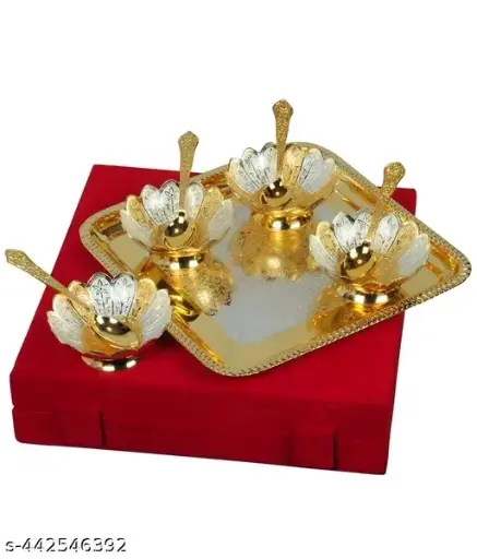 Freshhon Special Gold & Silver plated bowl Set of 9