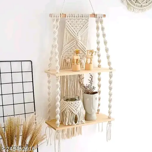 Designer Double self wooden wall Home Decor