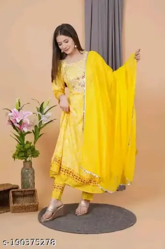  Designer Embroidery Anarkali suit